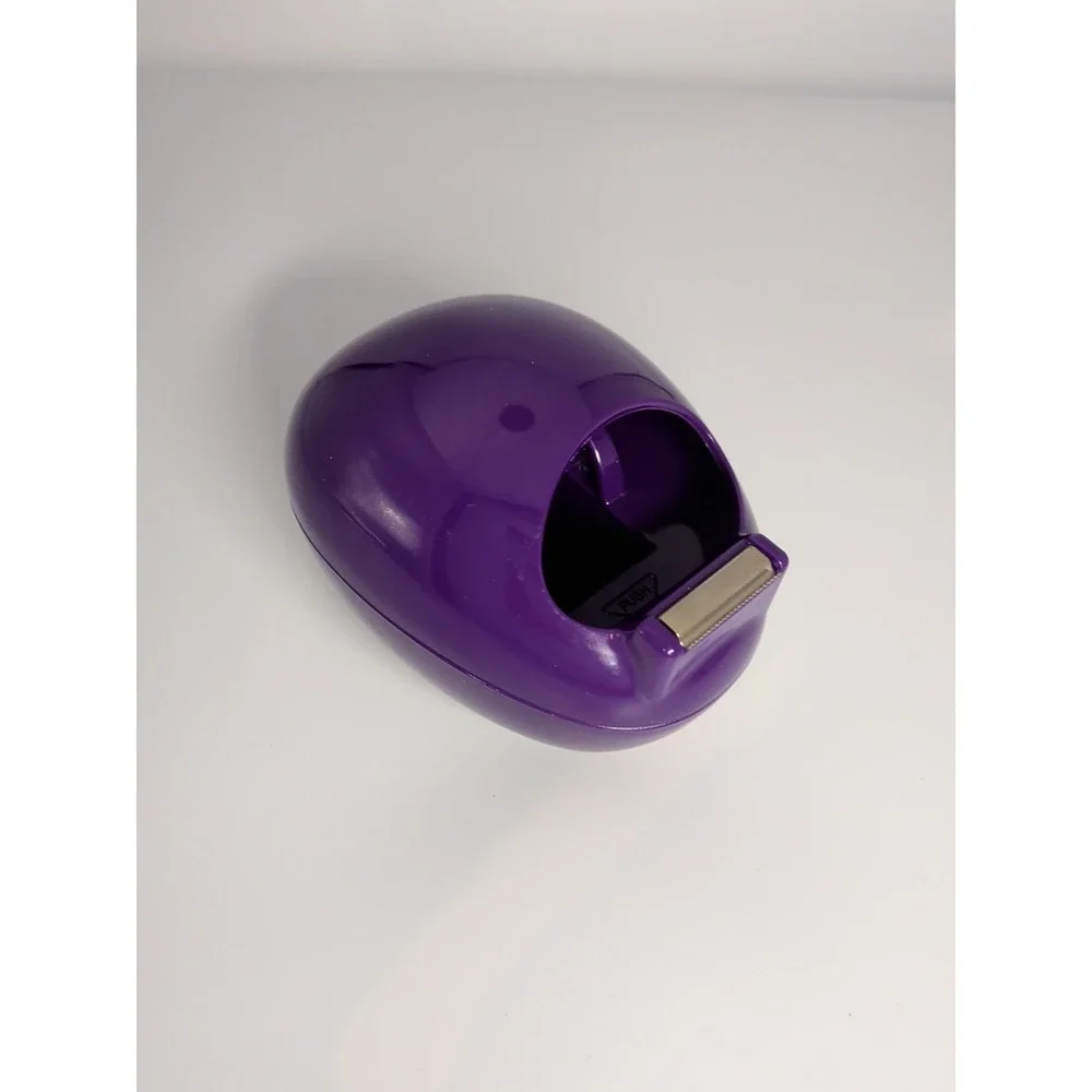 Karim Rashid Scotch Pebble Tape Dispenser Purple Weighted Desk Accessory